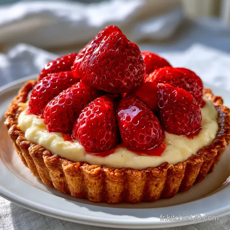 Garniture Tarte Fraises: Onctueuse et Ferme