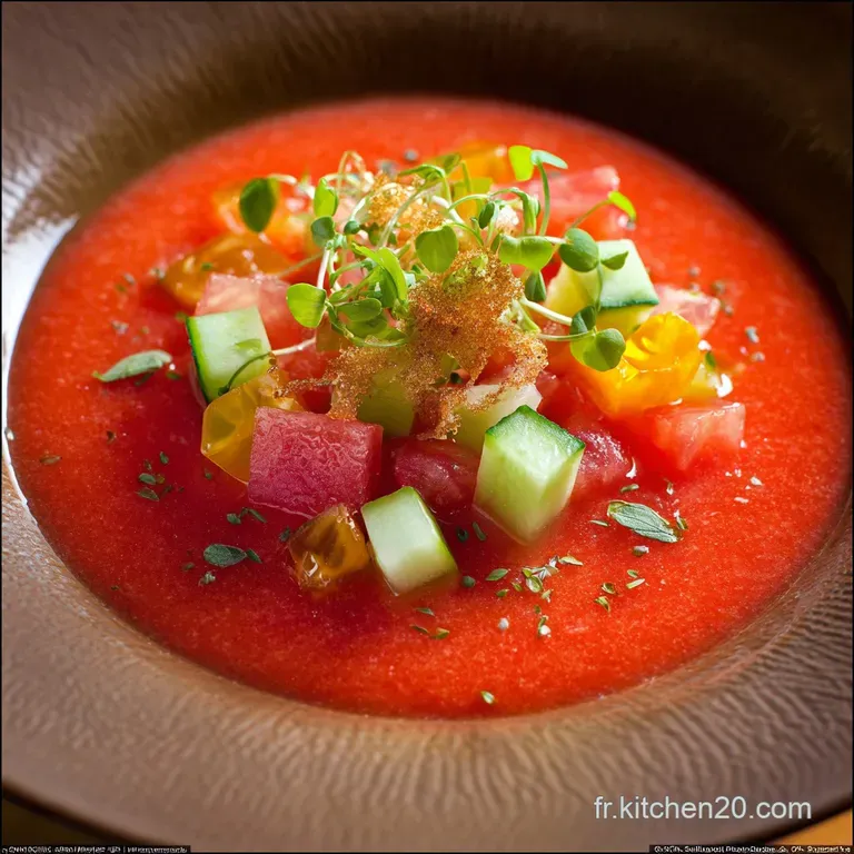 Gaspacho Andalou : La Recette Traditionnelle Facile presentation
