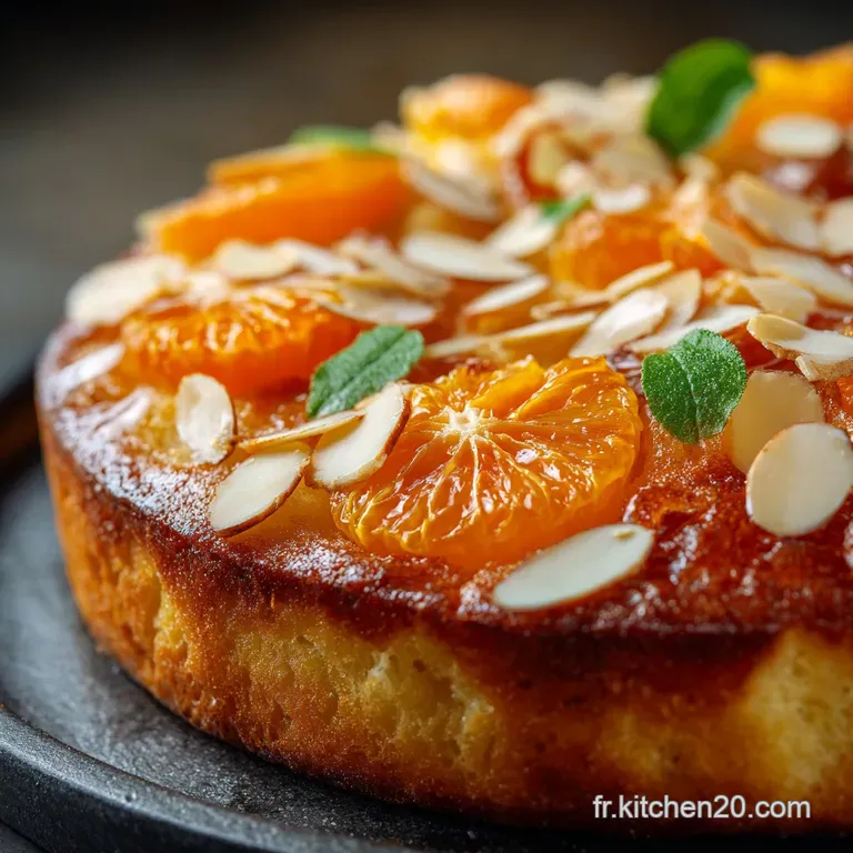 G&acirc;teau Aux Agrumes Et Aux Amandes : Recette Moelleux Chef presentation