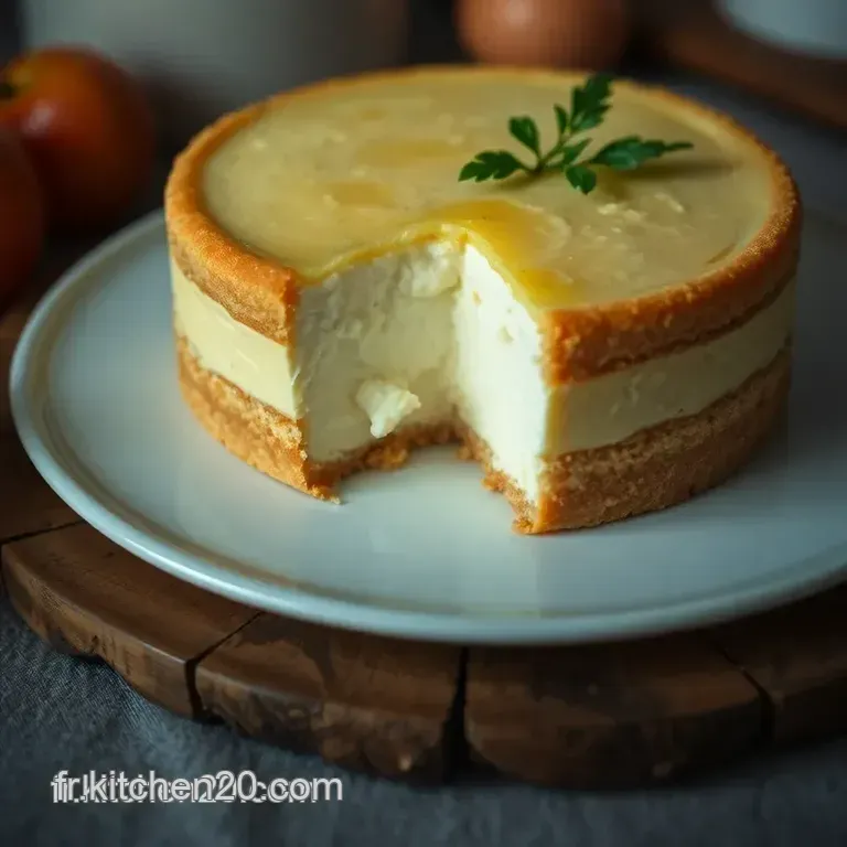 G&acirc;teau Au Fromage Blanc : La Douceur Fran&ccedil;aise L&eacute;g&egrave;re presentation