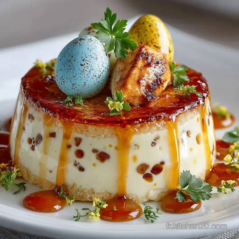 Le Bavarois Poule au Nid VanilleCitron LEntremets de P&acirc;ques A&eacute;rien