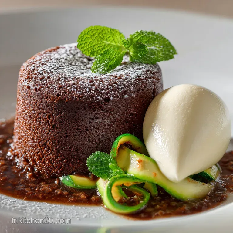 G&acirc;teau Chocolat Courgette Le Secret Du Moelleux Absolu Et Sans Beurre presentation