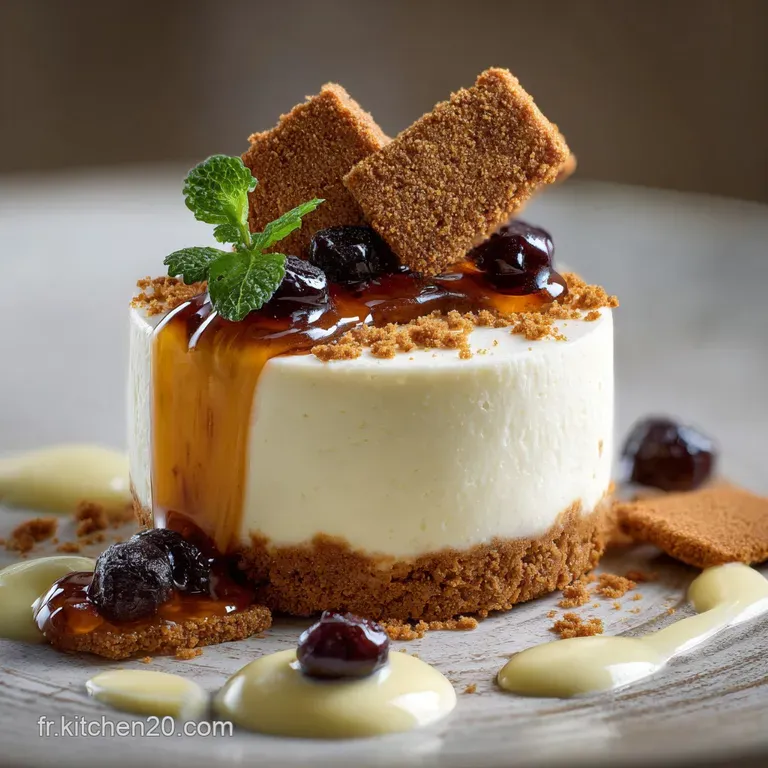 G&acirc;teau au Fromage blanc Sp&eacute;culoos et Cr&egrave;me de Marr Le Ptit Bouchon Gourmand