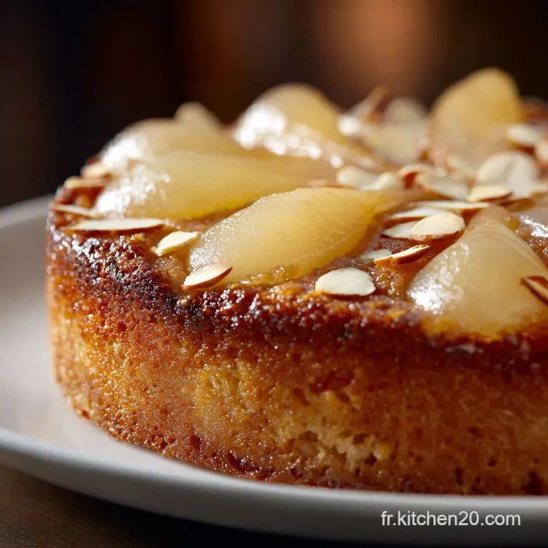 Le R&eacute;gal Parisien G&acirc;teau Moelleux Poire Et Frangipane L&eacute;g&egrave;re presentation