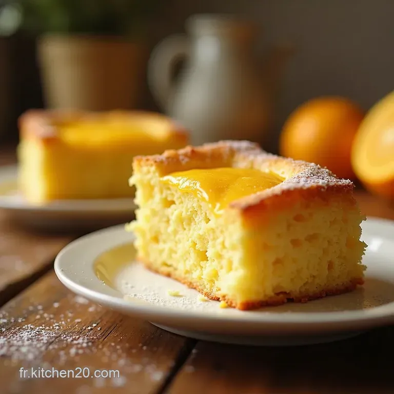 G&acirc;teau Nuage Au Citron L&eacute;ger A&eacute;rien Et Inoubliable presentation