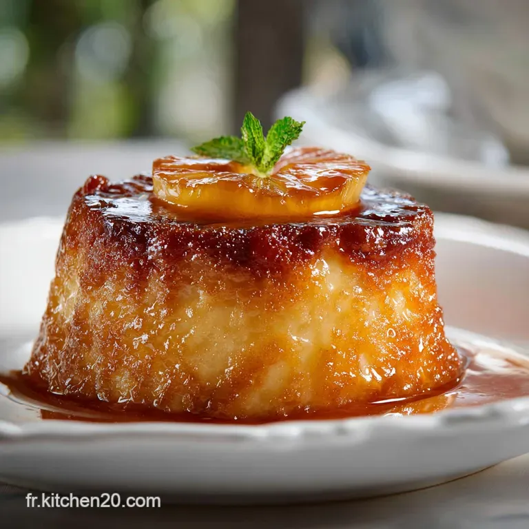G&acirc;teau &Agrave; Lananas Renvers&eacute; Caram&eacute;lis&eacute; La Recette Ultime Du Chef presentation