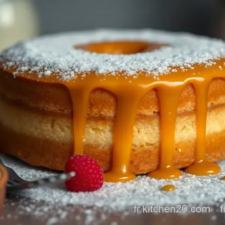 G&acirc;teau Sans Cuisson Moelleux au Caramel et Cr&egrave;me