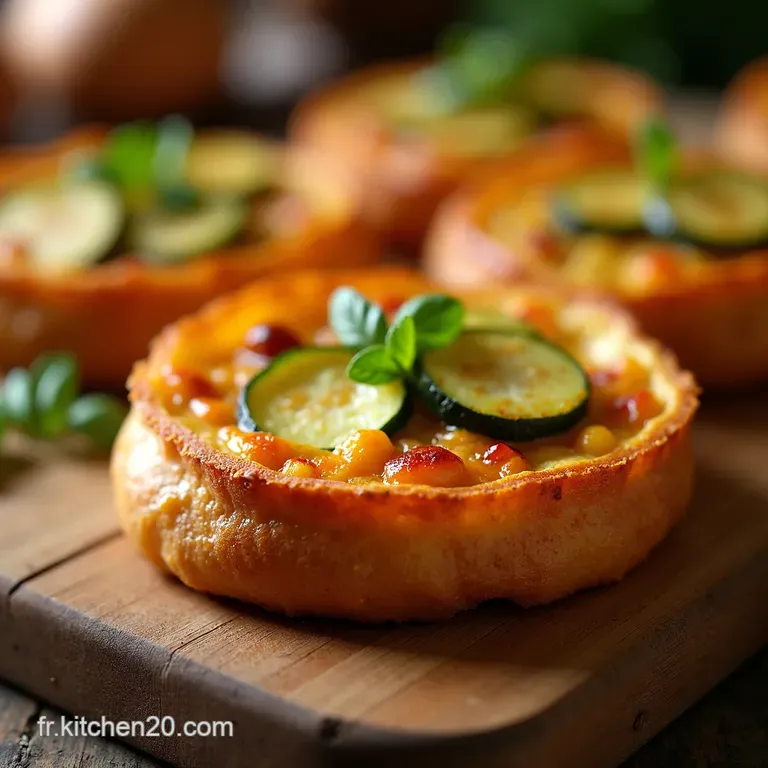 Gaufres Croustillantes Aux L&eacute;gumes Mozzarella Fondante presentation