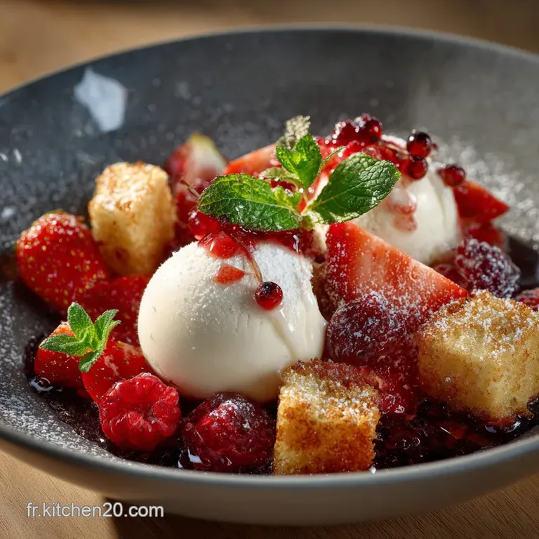 Glace &agrave; la Stevia et aux fruits : La recette l&eacute;g&egrave;re fraises-framboises