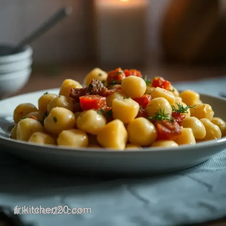 Gnocchis Aux Bettes Fa&ccedil;on Grisonne presentation