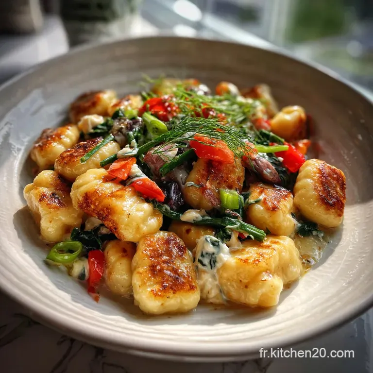 Gnocchis Ch&egrave;vre L&eacute;gumes : Gratin Maison Cr&eacute;meux