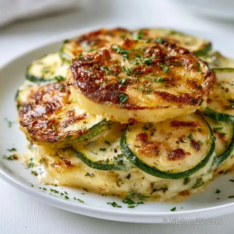 Gratin Courgette Pomme Terre en 55 Minutes