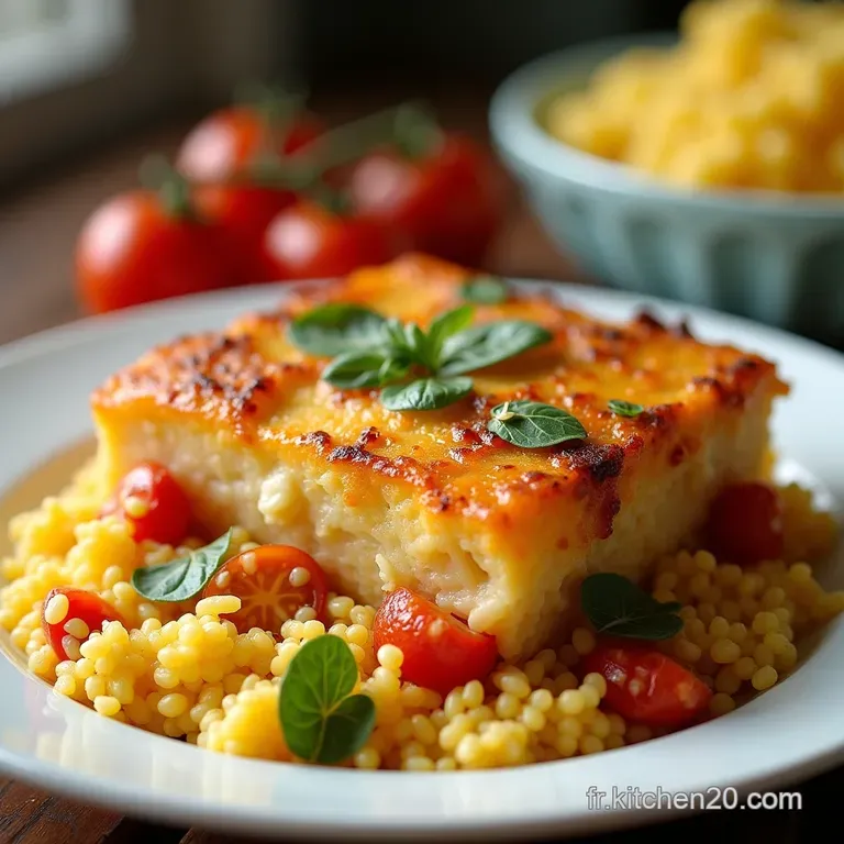 Le Soleil dans lAssiette Gratin Croustillant de Couscous M&eacute;diterran&eacute;en