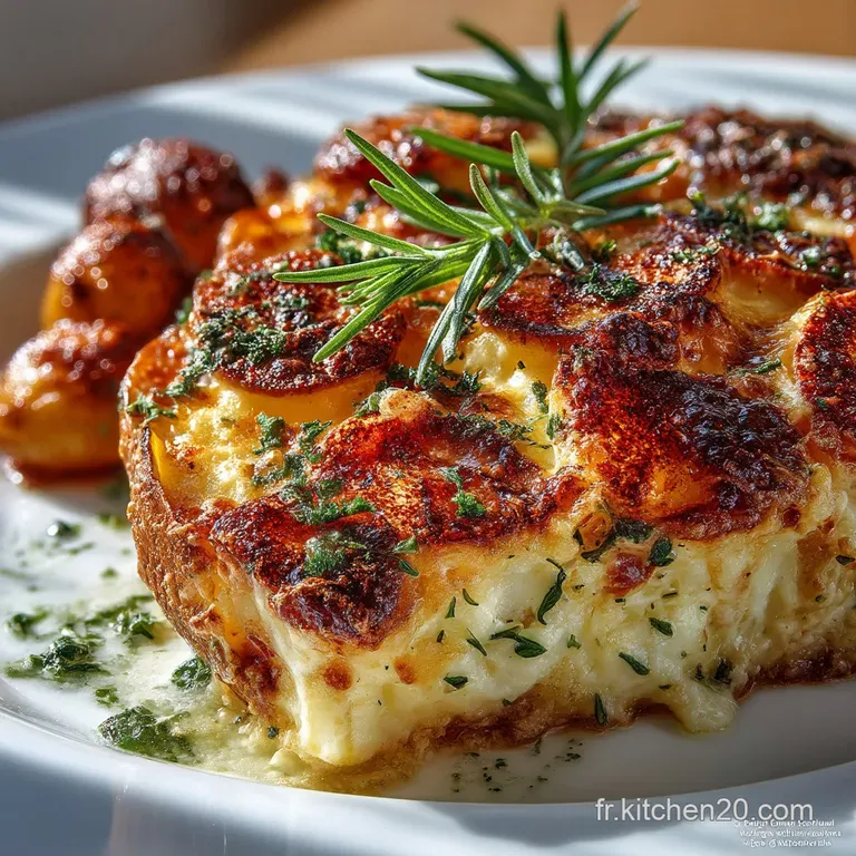 Le Gratin Dauphinois Riviera Fondant &Agrave; C&oelig;ur Cro&ucirc;te Dor&eacute;e Et Croustillante presentation