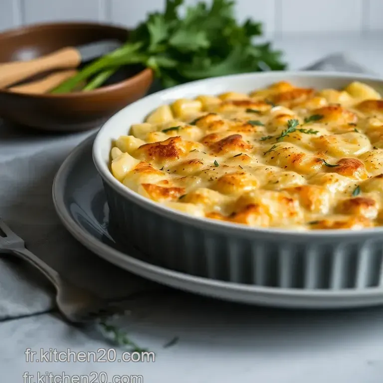 Gratin De Chou-Fleur Savoureux Au Fromage presentation