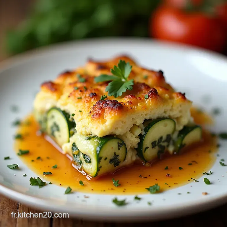 Gratin de Courgettes Italien au Parmesan Croustillant