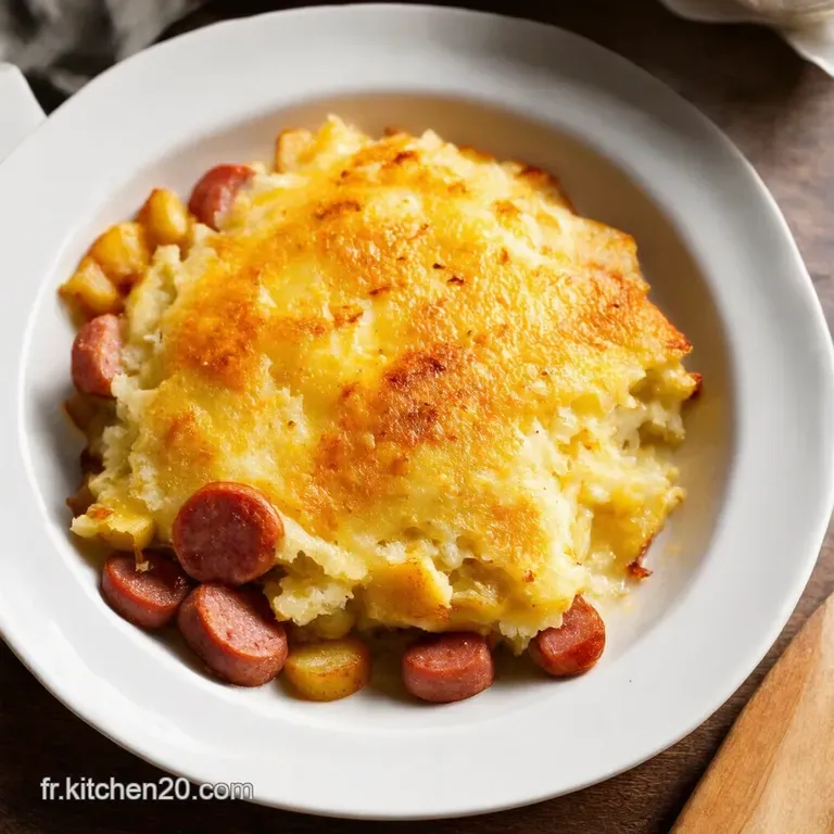 Gratin Savoyard Revisit&eacute; &agrave; la Kielbasa