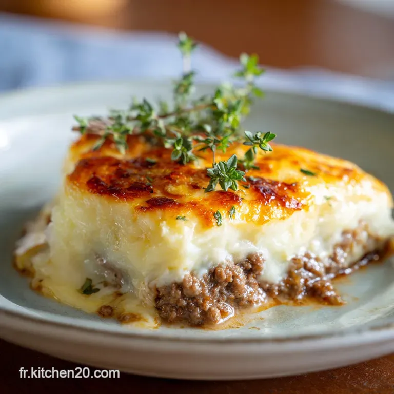 Gratin de Viande Hach&eacute;e et Pommes de Terre Fondant