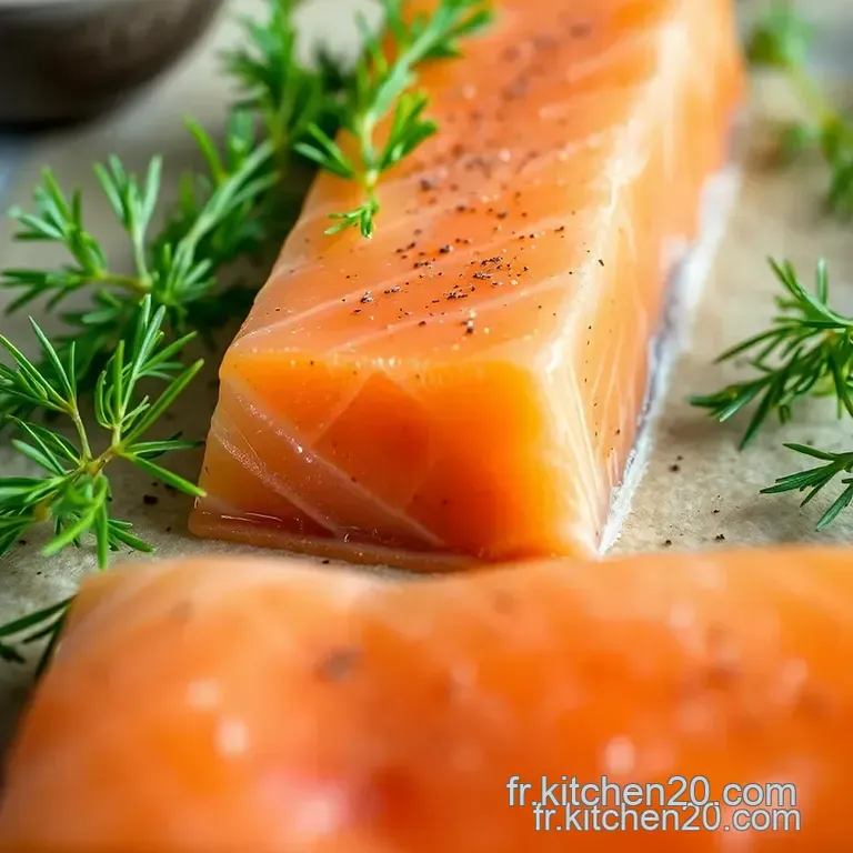 Gravlax De Saumon: L &eacute;l&eacute;gance Du Saumon Cru presentation