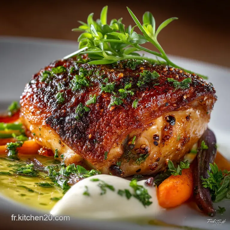Cuisse de Poulet ConfitesExpress Laqu&eacute; MielMoutarde et sa Cro&ucirc;te Croustillante