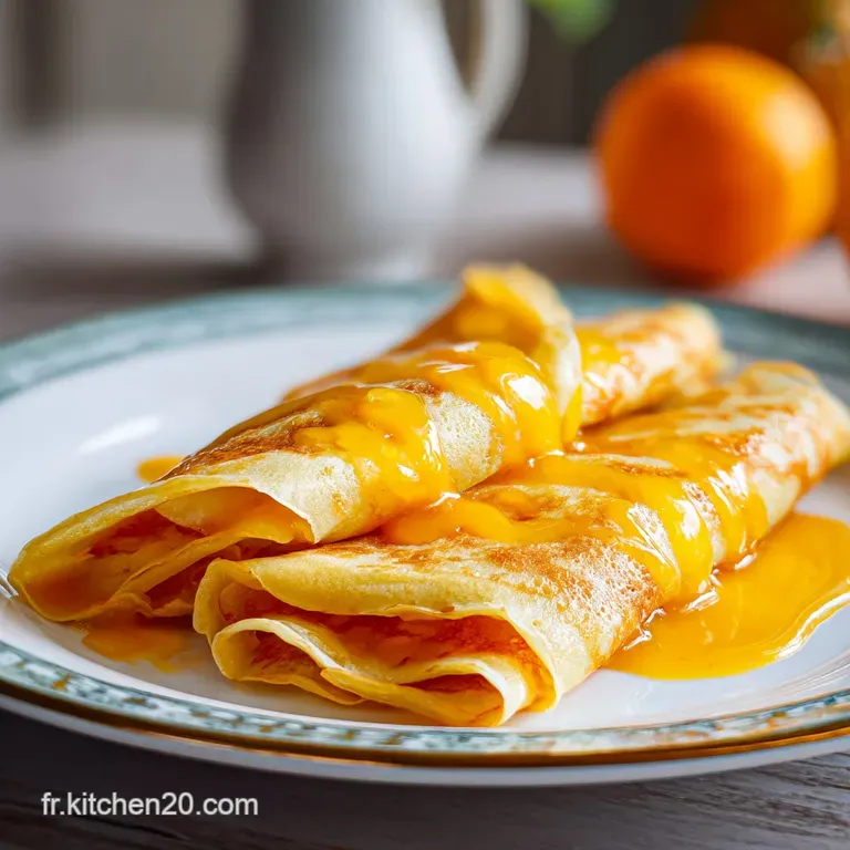 Cr&ecirc;pes Suzette Maison Sauce Orange