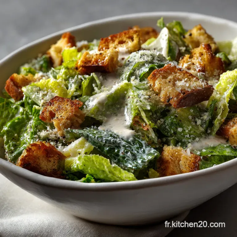 Salade C&eacute;sar : Le Secret De L&eacute;mulsion Parfaite presentation