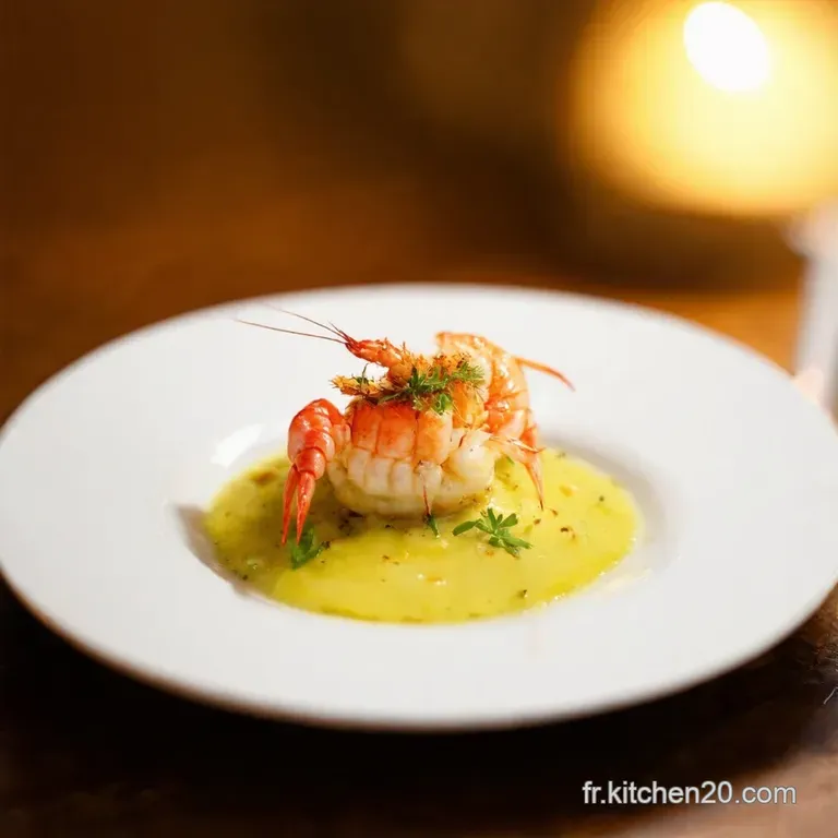 Langouste Au Safran Et Citron Vert Un Festin Chic Et D&eacute;licieux presentation