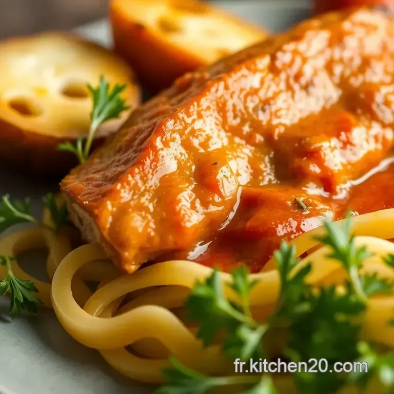 Langue De Boeuf &Agrave; La Sauce Piquante presentation