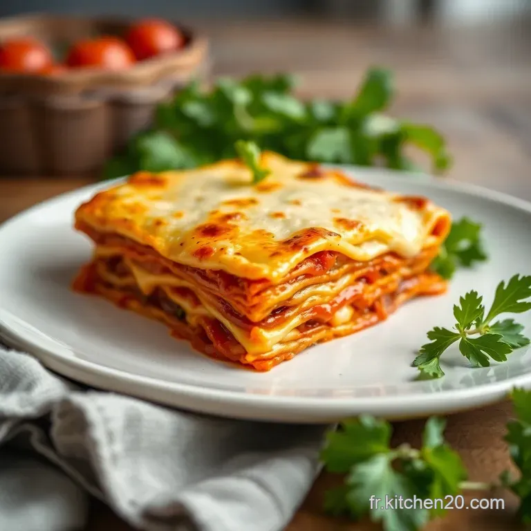 Lasagne Bolognese: La Perfection Au Four presentation
