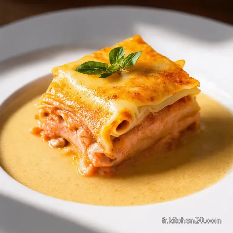 Lasagne de Saumon Cr&eacute;meuse et Fondante