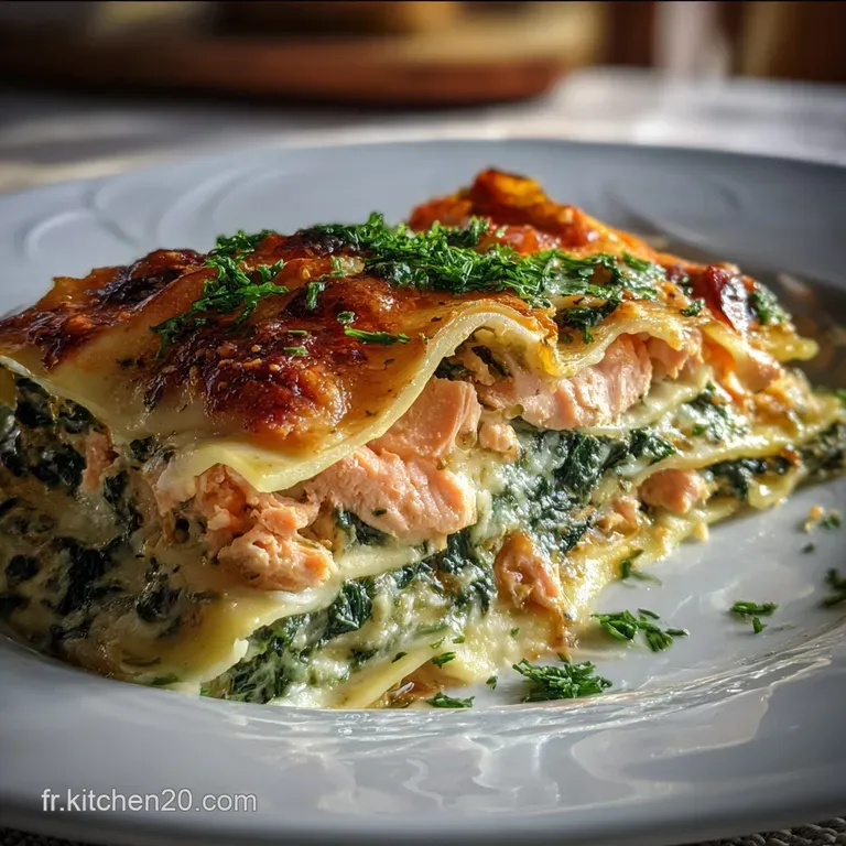 Lasagne Saumon &Eacute;pinard: Velout&eacute;e et Gourmande