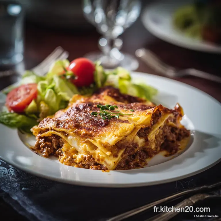 Lasagnes De Boeuf &Agrave; La Proven&ccedil;ale Le Soleil De La M&eacute;diterran&eacute;e En Plat Familial presentation