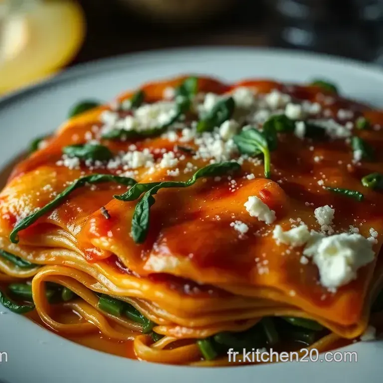 Lasagnes V&eacute;g&eacute;tariennes aux &Eacute;pinards et Ricotta