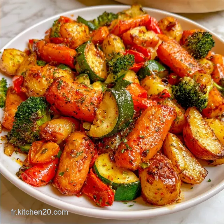 L&eacute;gumes R&ocirc;tis au Air Fryer en 30 Minutes