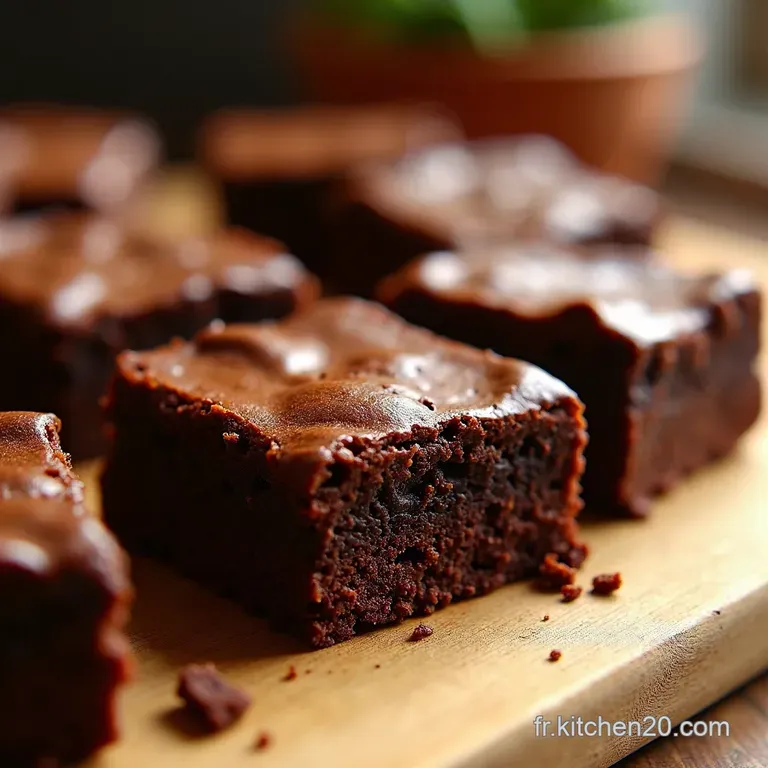Les Brownies Ultime Le Plaisir Chocolat&eacute; Absolu presentation