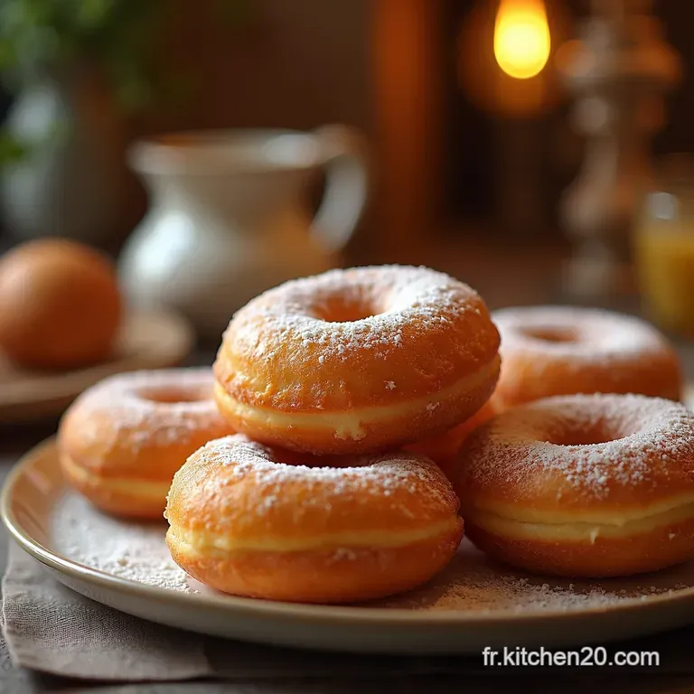 Les Donuts Du Dimanche Z&eacute;ro Friture Gla&ccedil;age Vanill&eacute; Classique presentation