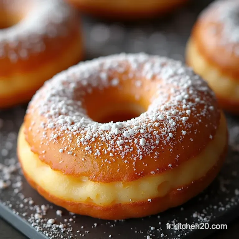 Les Donuts du Dimanche Z&eacute;ro Friture Gla&ccedil;age Vanill&eacute; Classique