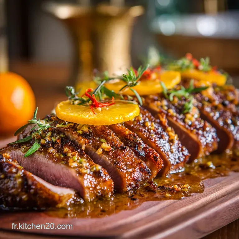 Magret De Canard &Agrave; Lorange Et Aux &Eacute;pices La Recette Gastronomique Facile Pour Vos F&ecirc;tes presentation