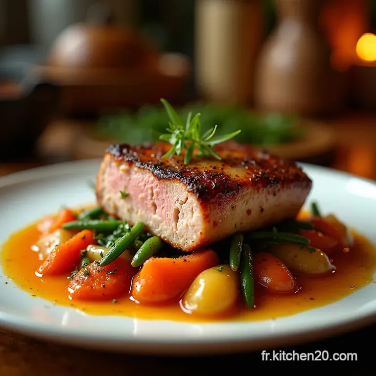 Magret De Canard Facile Aux L&eacute;gumes Printaniers presentation