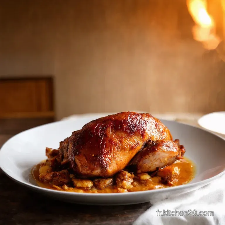 Magret De Canard R&ocirc;ti Au Four Sauce Cerises Balsamique presentation