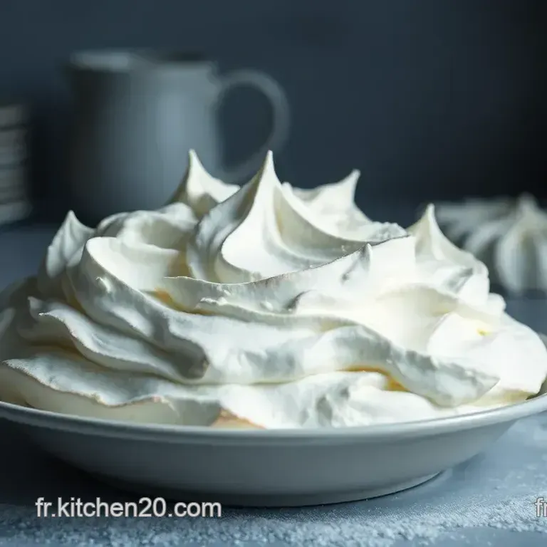Meringues Fran&ccedil;aises L&eacute;g&egrave;res comme un Nuage