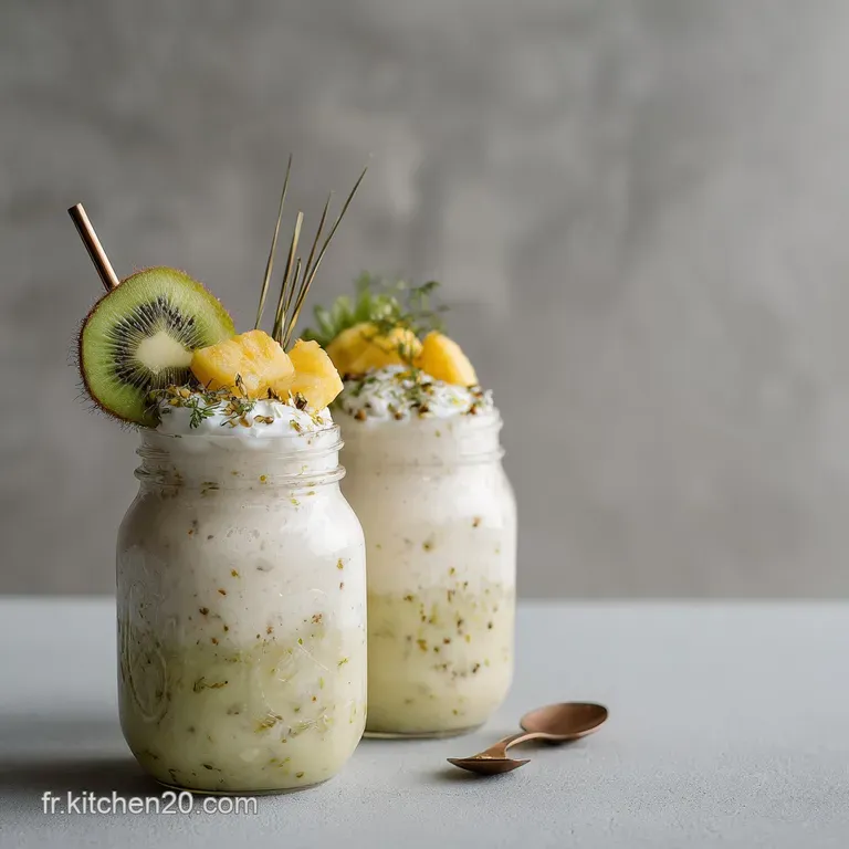 Milk Shake Banane Kiwi Et Ananas : Le Secret Tropical presentation