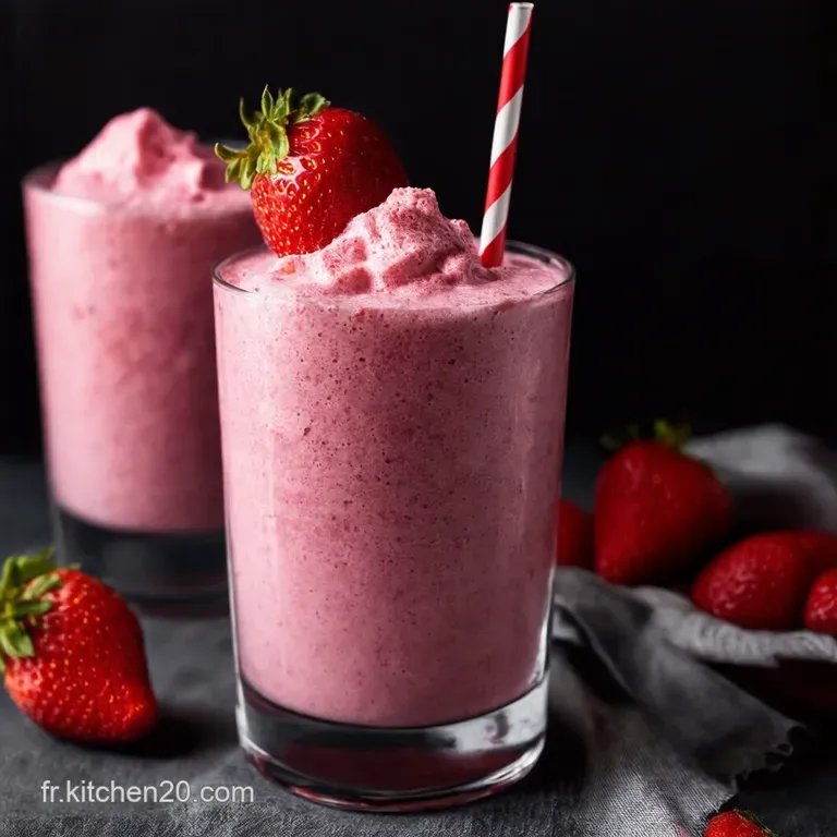 Milkshake Fraise The Quintessential French Strawberry Delight