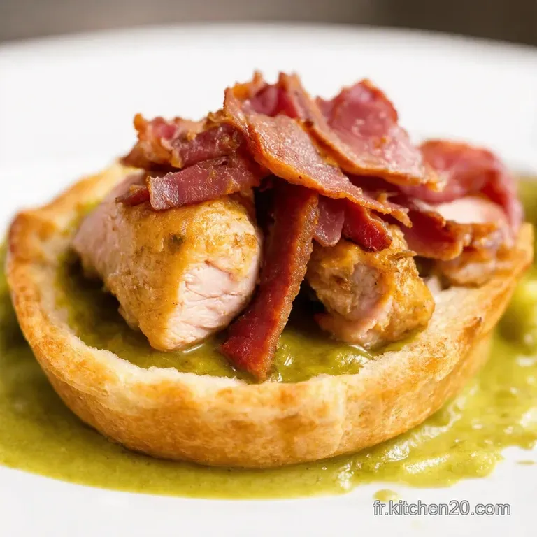 Mini Tartes Gourmandes au Poulet Moutarde Lardons Champignons