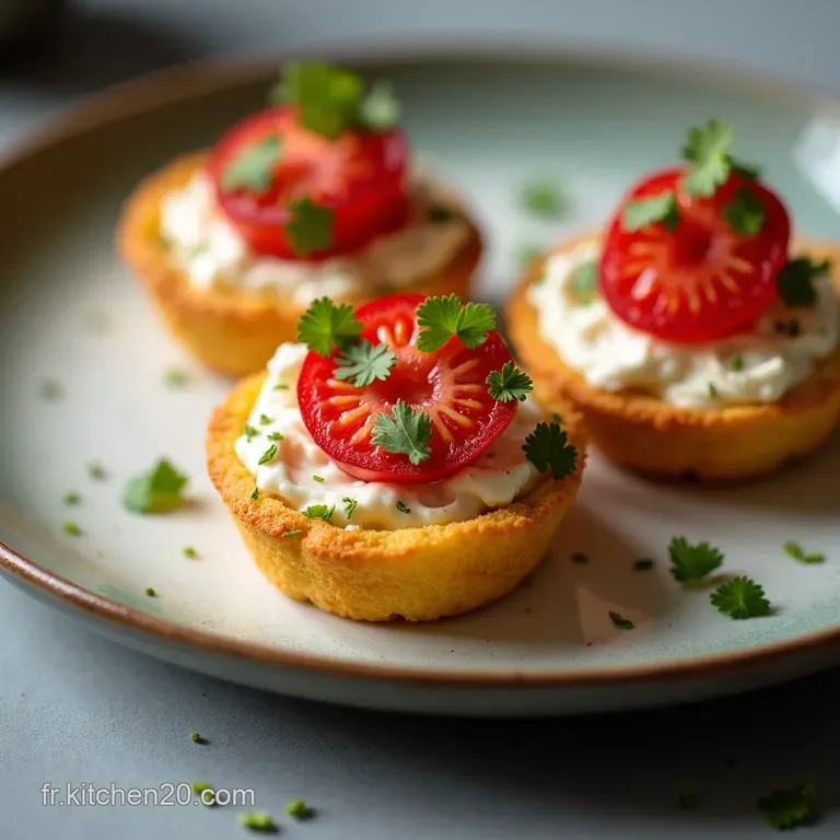 MiniCharlottes Printani&egrave;res aux Radis Ch&egrave;vre Frais et Herbes