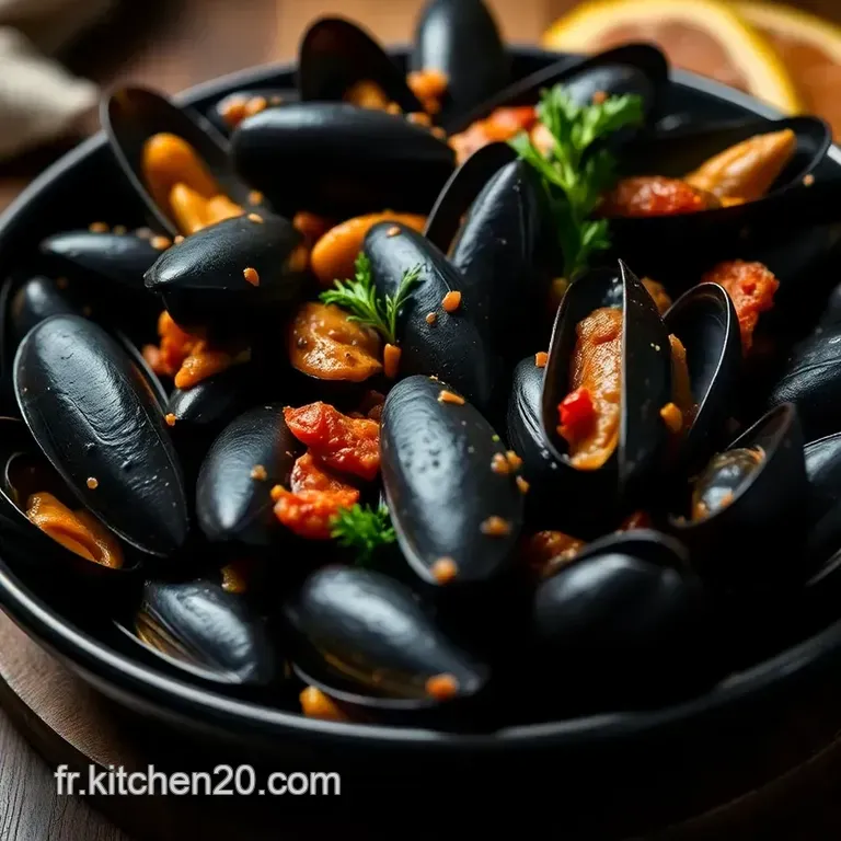 Moules Au Chorizo: Une &Eacute;vasion M&eacute;diterran&eacute;enne presentation
