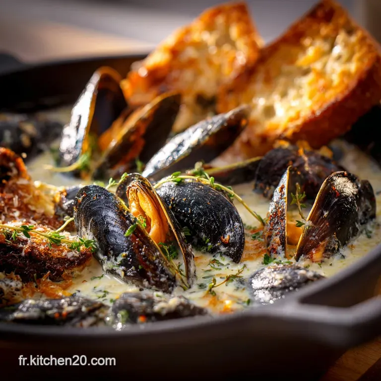 Moules Sauce Poulette : Le Plaisir Cr&eacute;meux Des Coquillages presentation