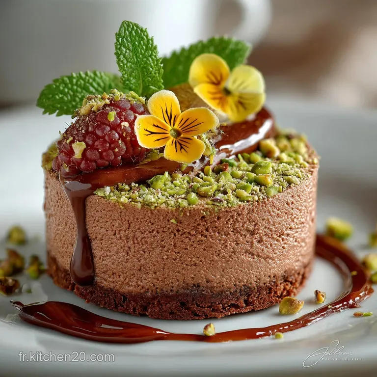 Mousse chocolat pistache coco sans oeufs : Le Nuage Tropical