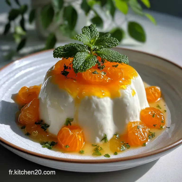 Mousse Cl&eacute;mentine Gel&eacute;e Orange : Le Nuage Proven&ccedil;al Frais