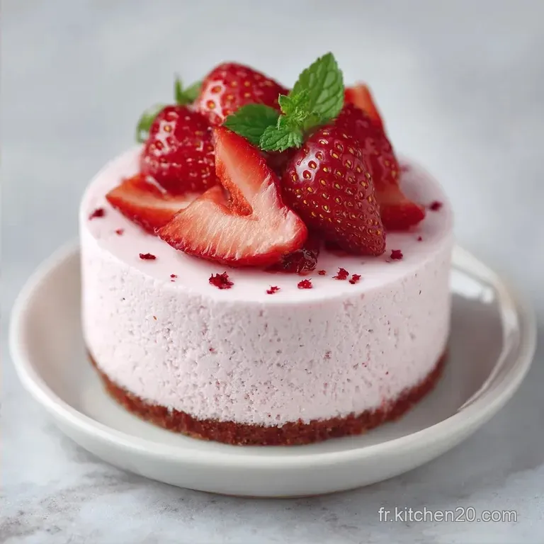 Mousse Fraise L&eacute;g&egrave;re: Fruit&eacute;e et A&eacute;rienne